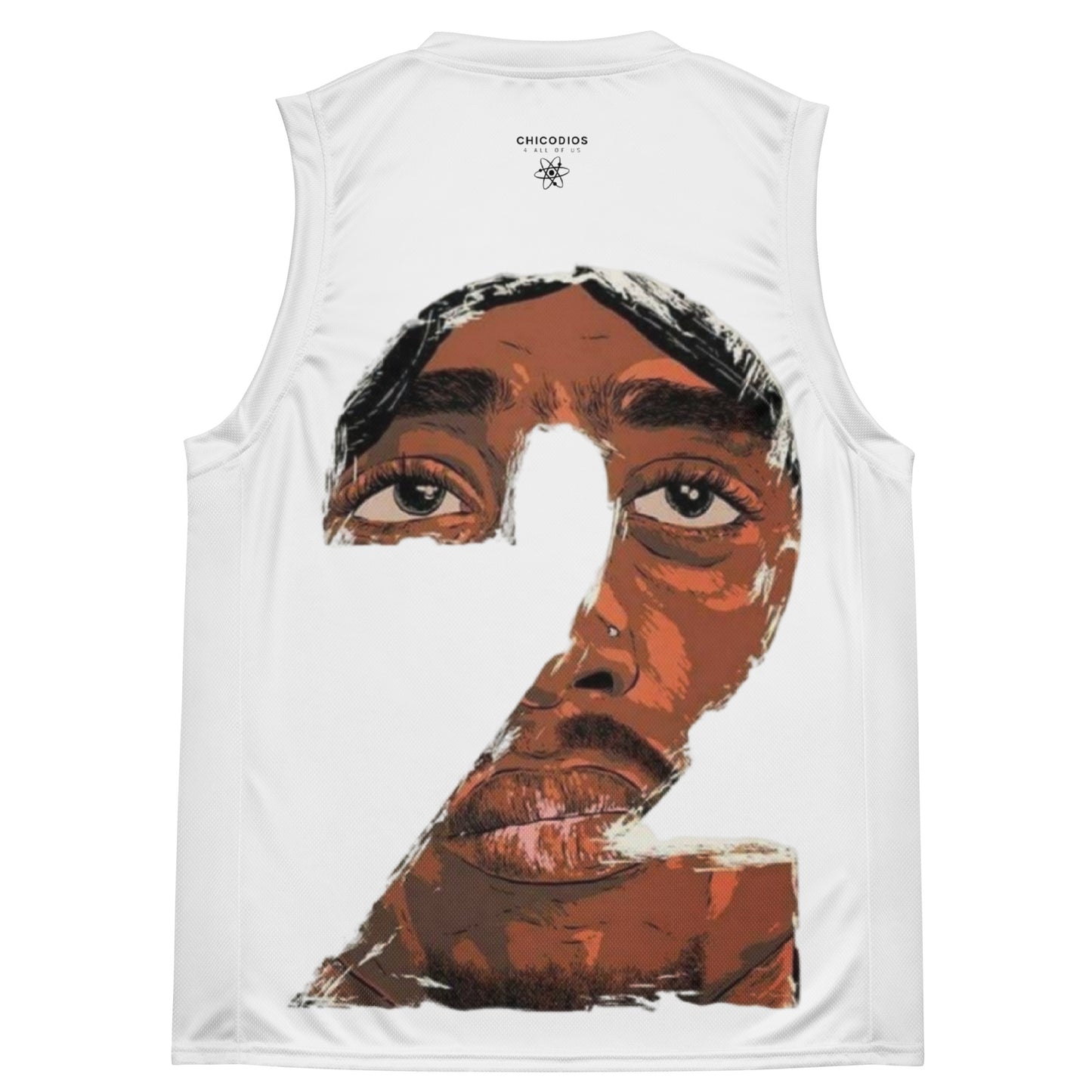 Pac #2 Unisex-Basketballtrikot