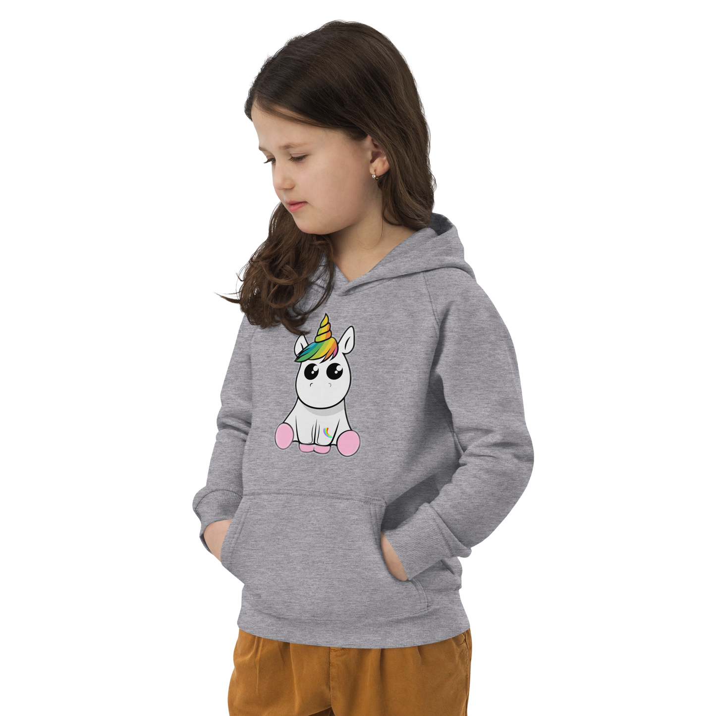 Öko-Kapuzenpullover für Kinder Einhorn,Unicorn