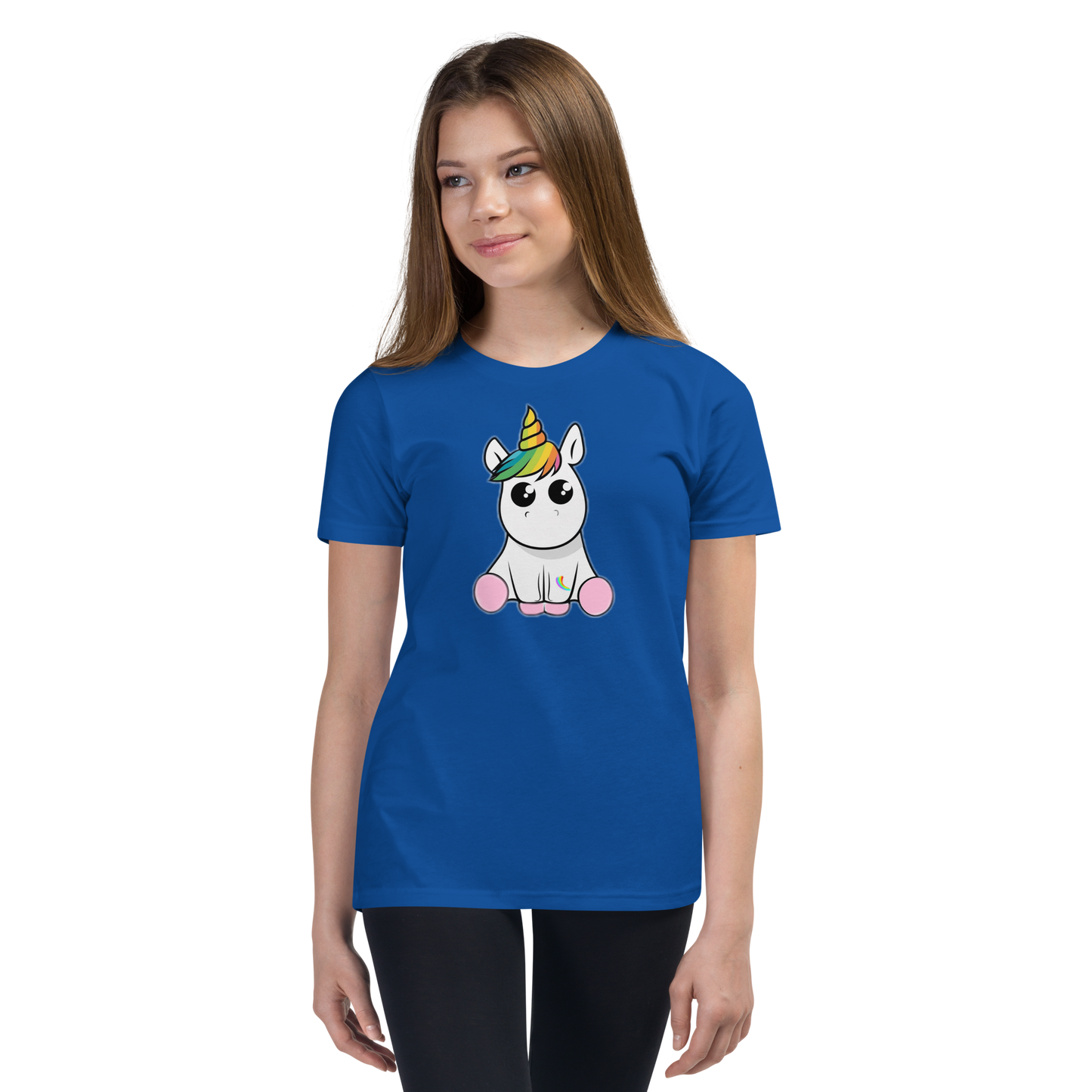 Kurzärmeliges T-Shirt für Kinder & Jugendlich Einhorn Unicorn