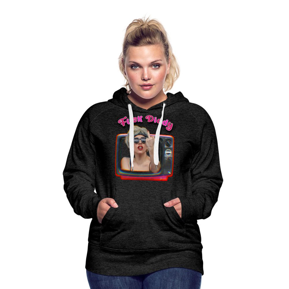 Lady Fuck Diddy Frauen Premium Hoodie - Anthrazit