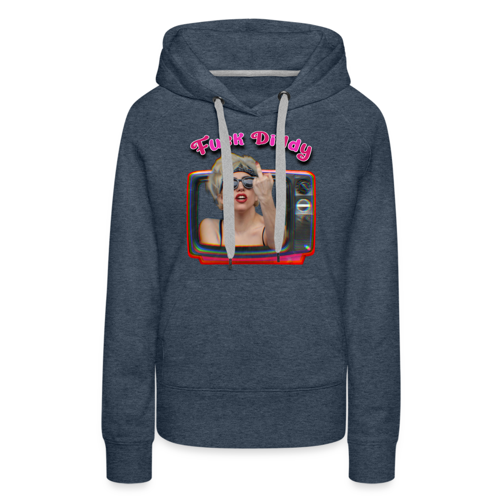 Lady Fuck Diddy Frauen Premium Hoodie - Jeansblau