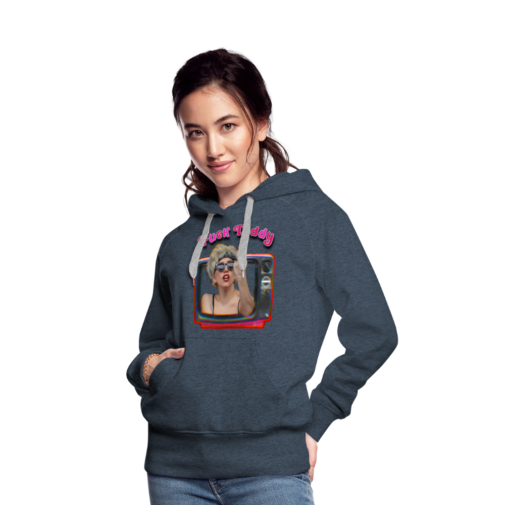 Lady Fuck Diddy Frauen Premium Hoodie - Jeansblau