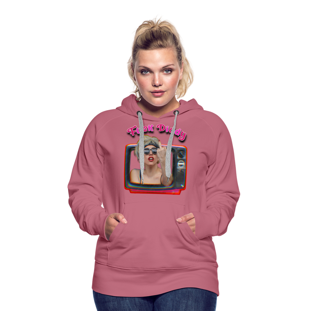 Lady Fuck Diddy Frauen Premium Hoodie - Malve