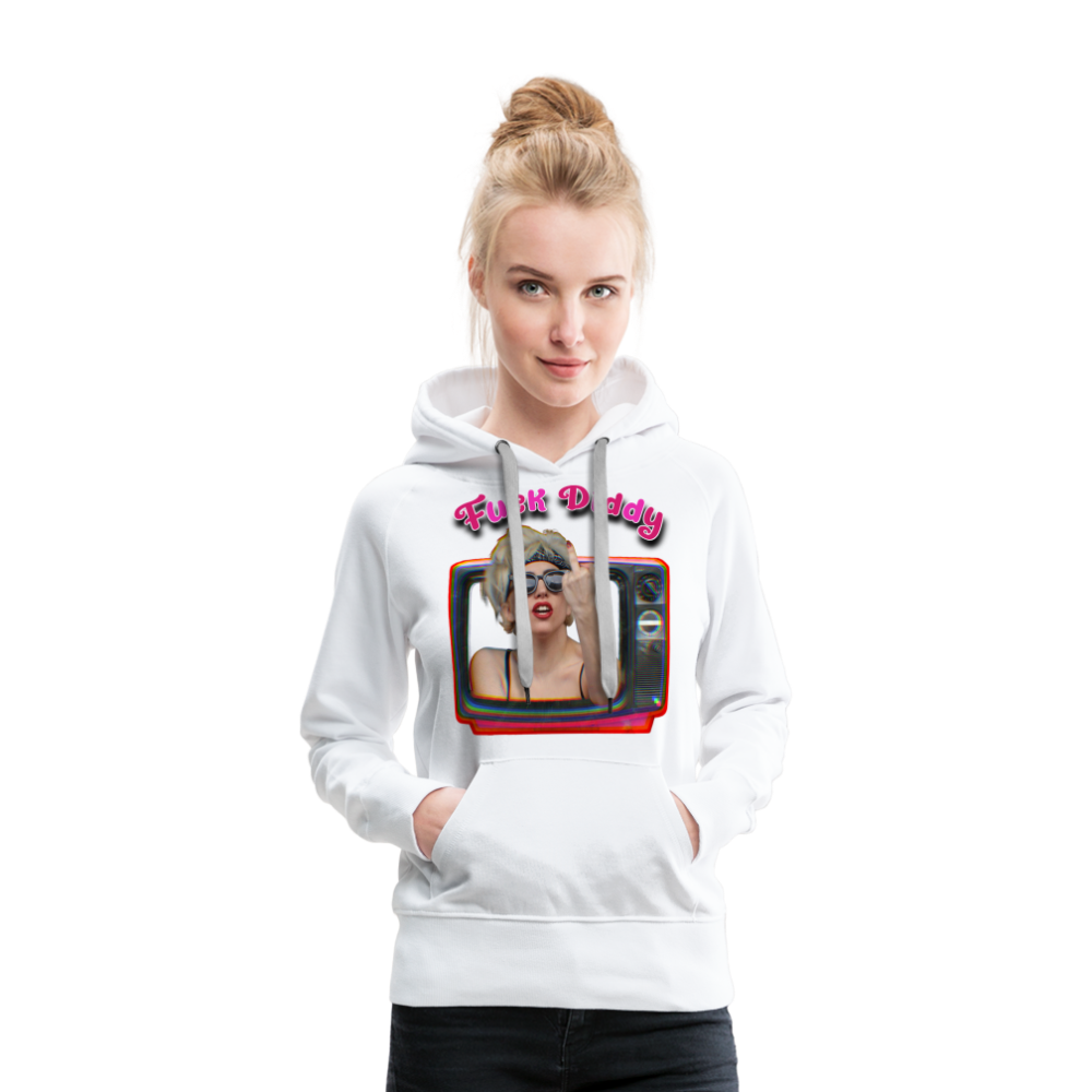 Lady Fuck Diddy Frauen Premium Hoodie - Weiß