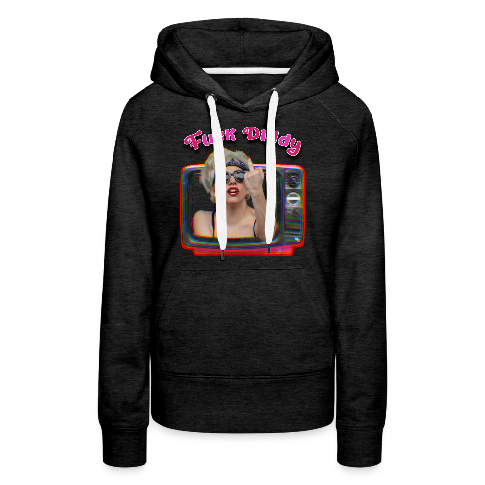 Lady Fuck Diddy Frauen Premium Hoodie - Anthrazit