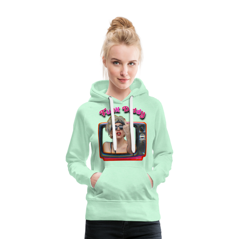 Lady Fuck Diddy Frauen Premium Hoodie - helles Mintgrün