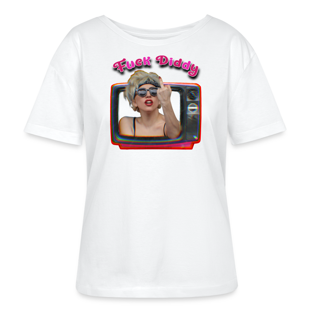 Lady Fuck Diddy Stanley/Stella Relaxed Frauen Bio-T-Shirt SERENA - Weiß
