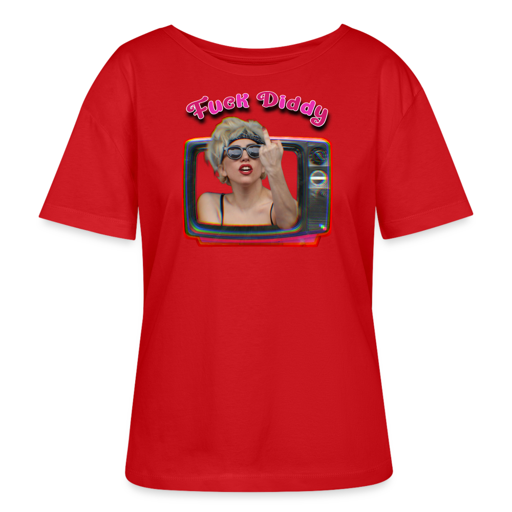 Lady Fuck Diddy Stanley/Stella Relaxed Frauen Bio-T-Shirt SERENA - Rot