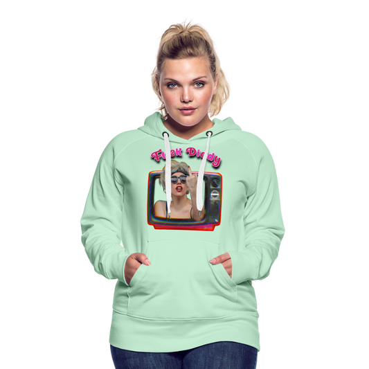 Lady Fuck Diddy Frauen Premium Hoodie - helles Mintgrün