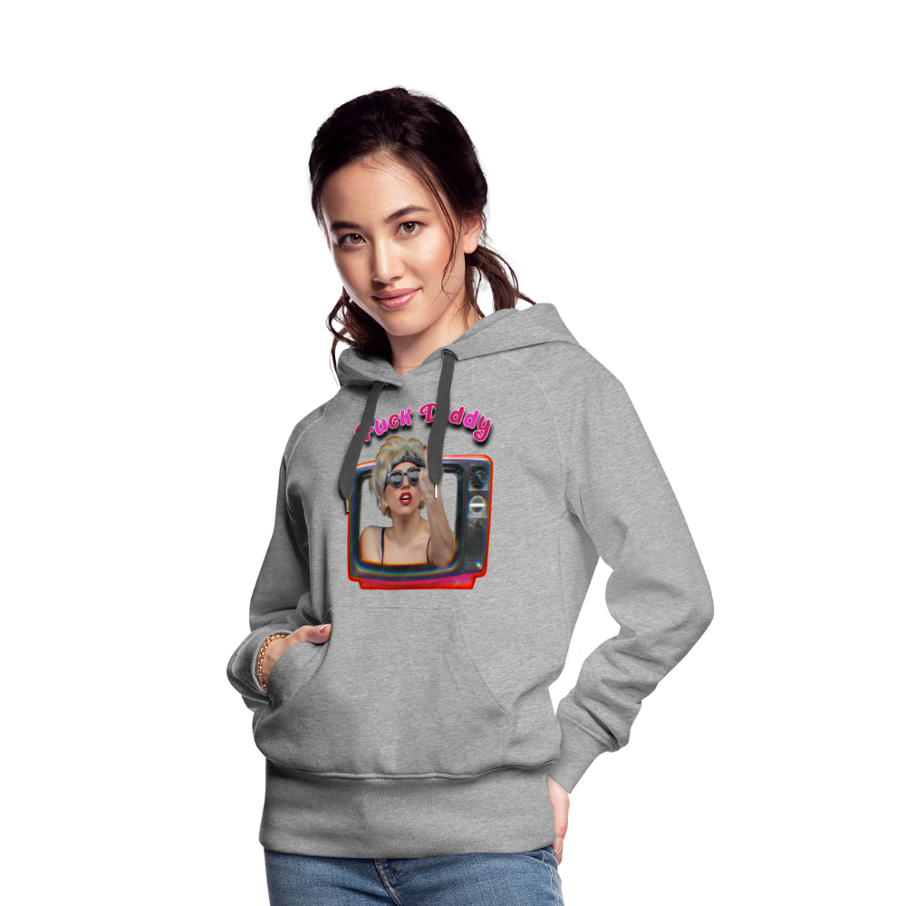 Lady Fuck Diddy Frauen Premium Hoodie - Grau meliert