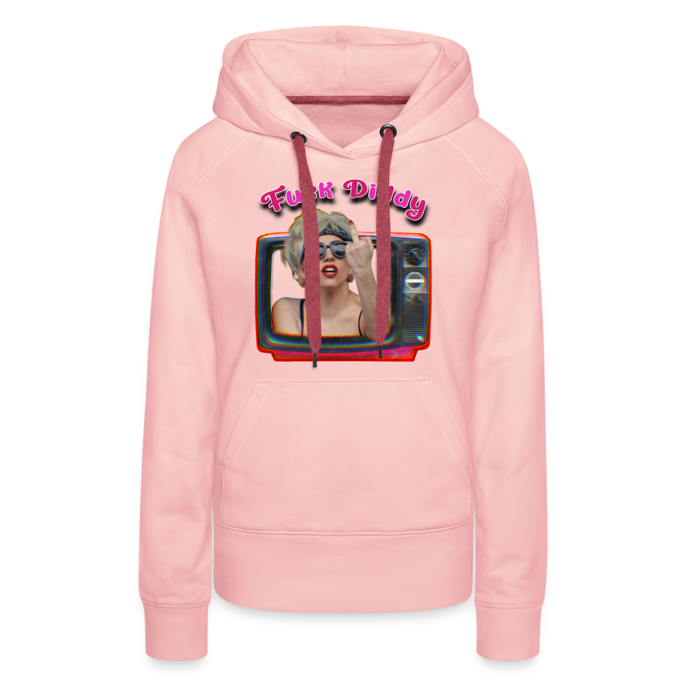 Lady Fuck Diddy Frauen Premium Hoodie - Kristallrosa