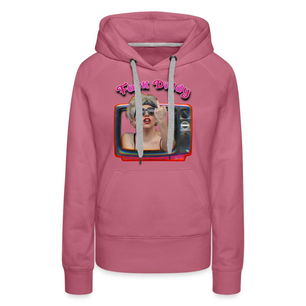 Lady Fuck Diddy Frauen Premium Hoodie - Malve