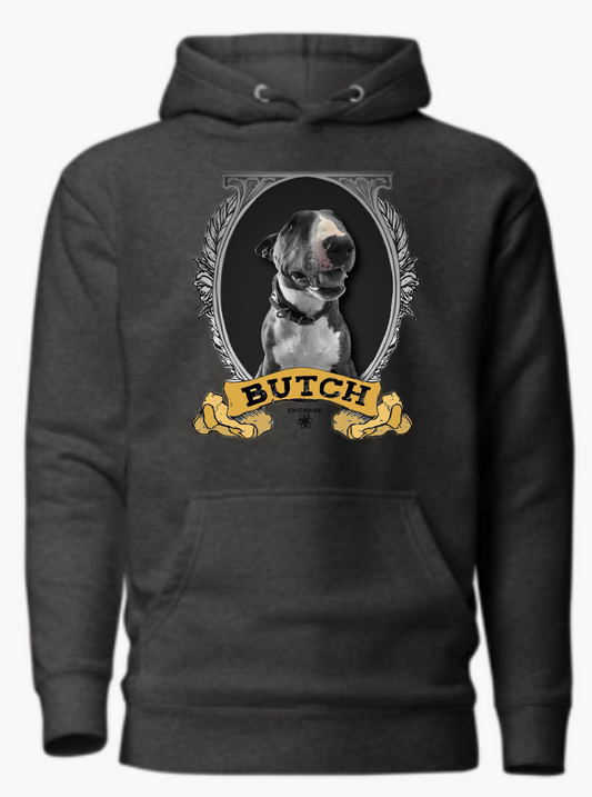 Butch der Bullterrier Unisex-Kapuzenpullover