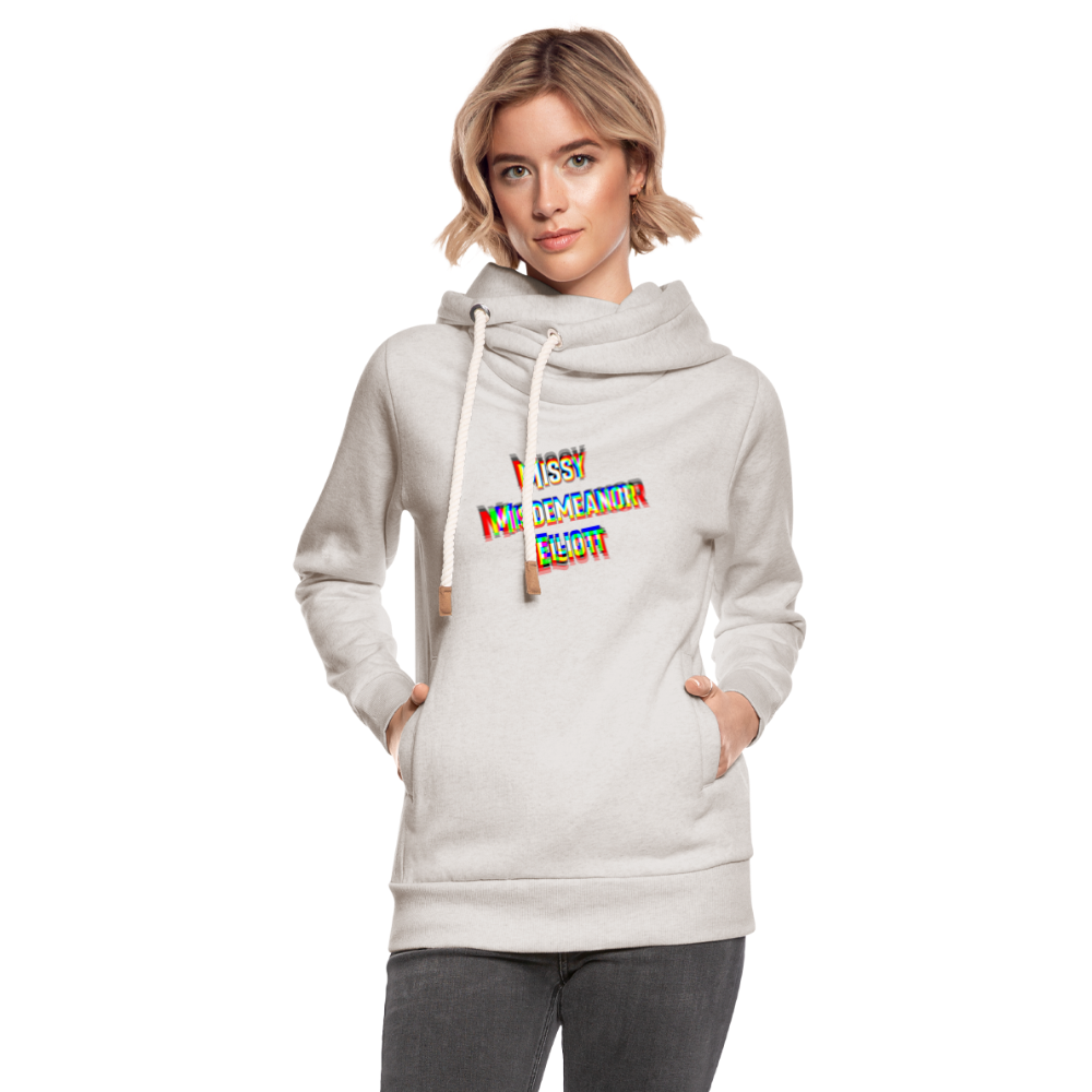 Missy Misdemeanor Elliott    Unisex Schalkragen Hoodie - Beige meliert