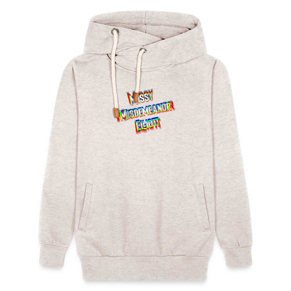Missy Misdemeanor Elliott    Unisex Schalkragen Hoodie - Beige meliert
