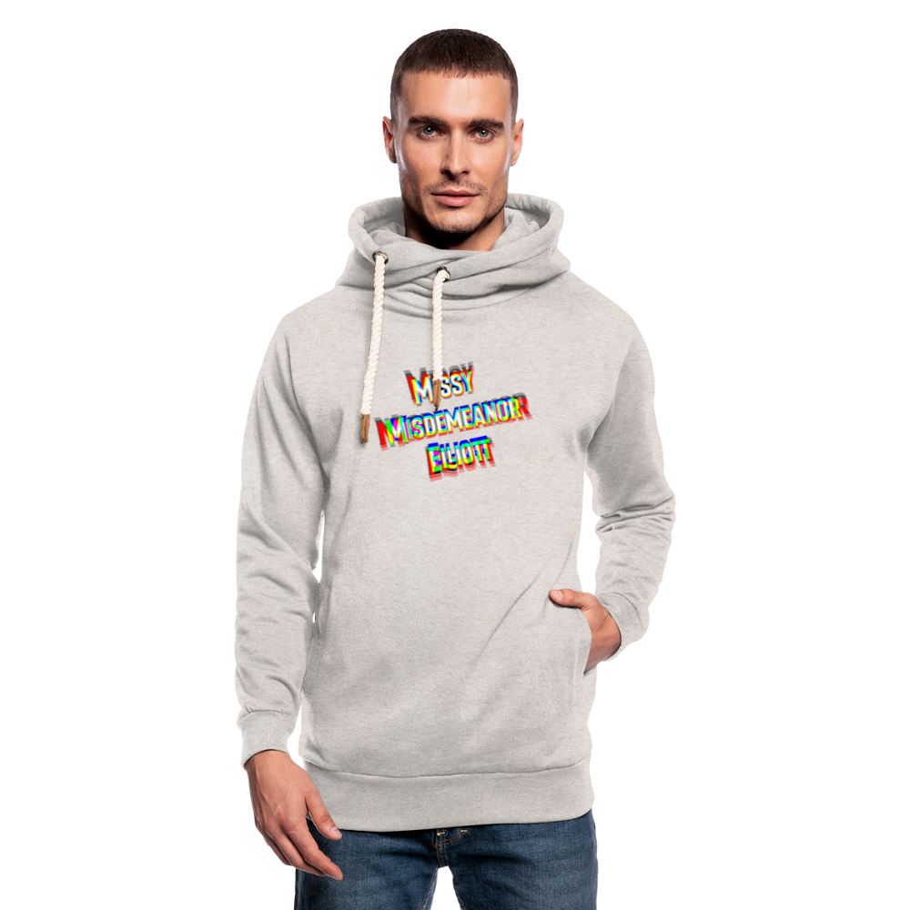 Missy Misdemeanor Elliott    Unisex Schalkragen Hoodie - Beige meliert