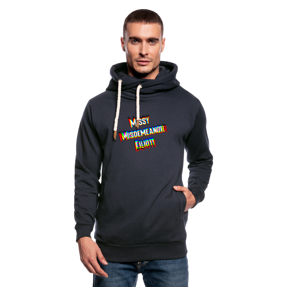 Missy Misdemeanor Elliott    Unisex Schalkragen Hoodie - Navy