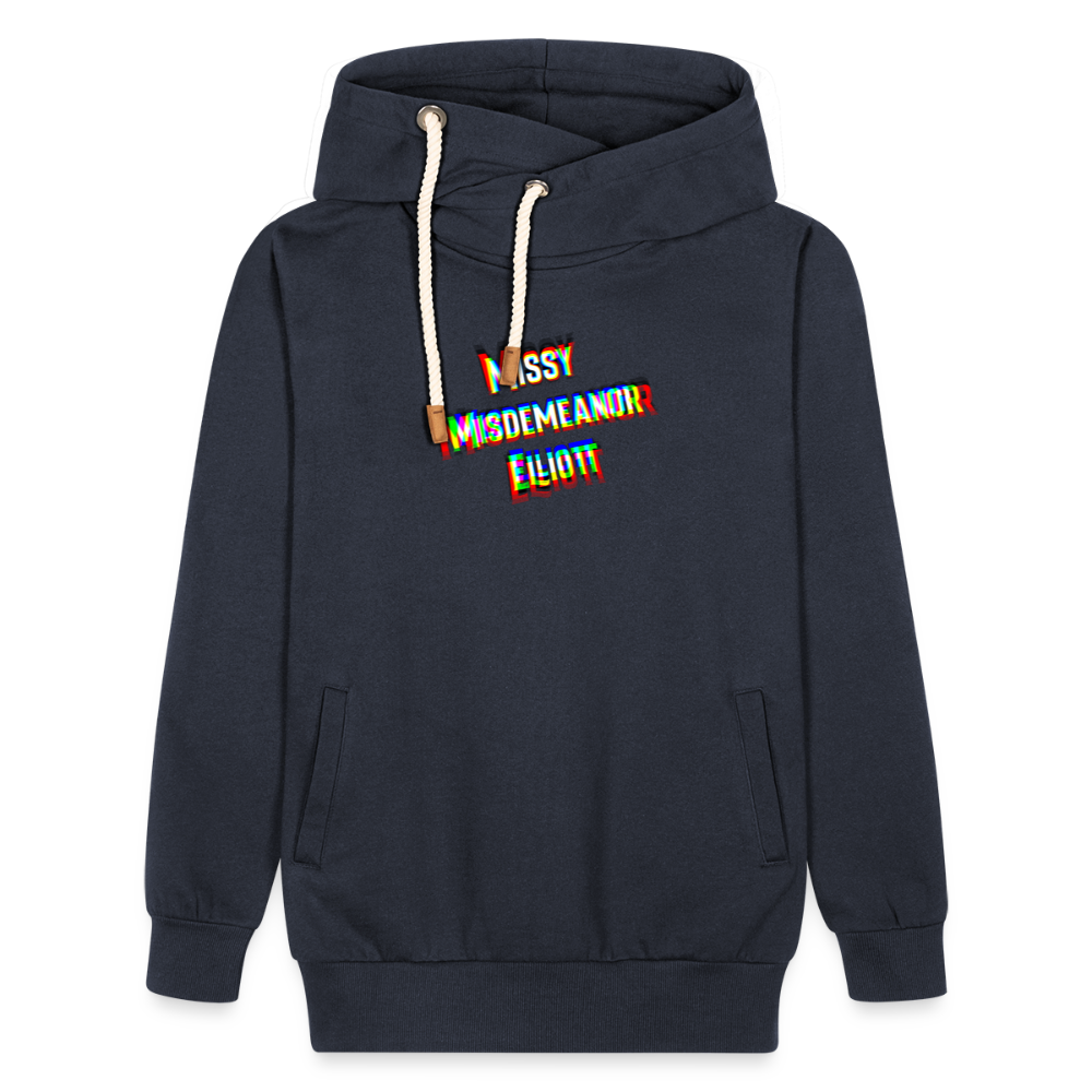 Missy Misdemeanor Elliott    Unisex Schalkragen Hoodie - Navy