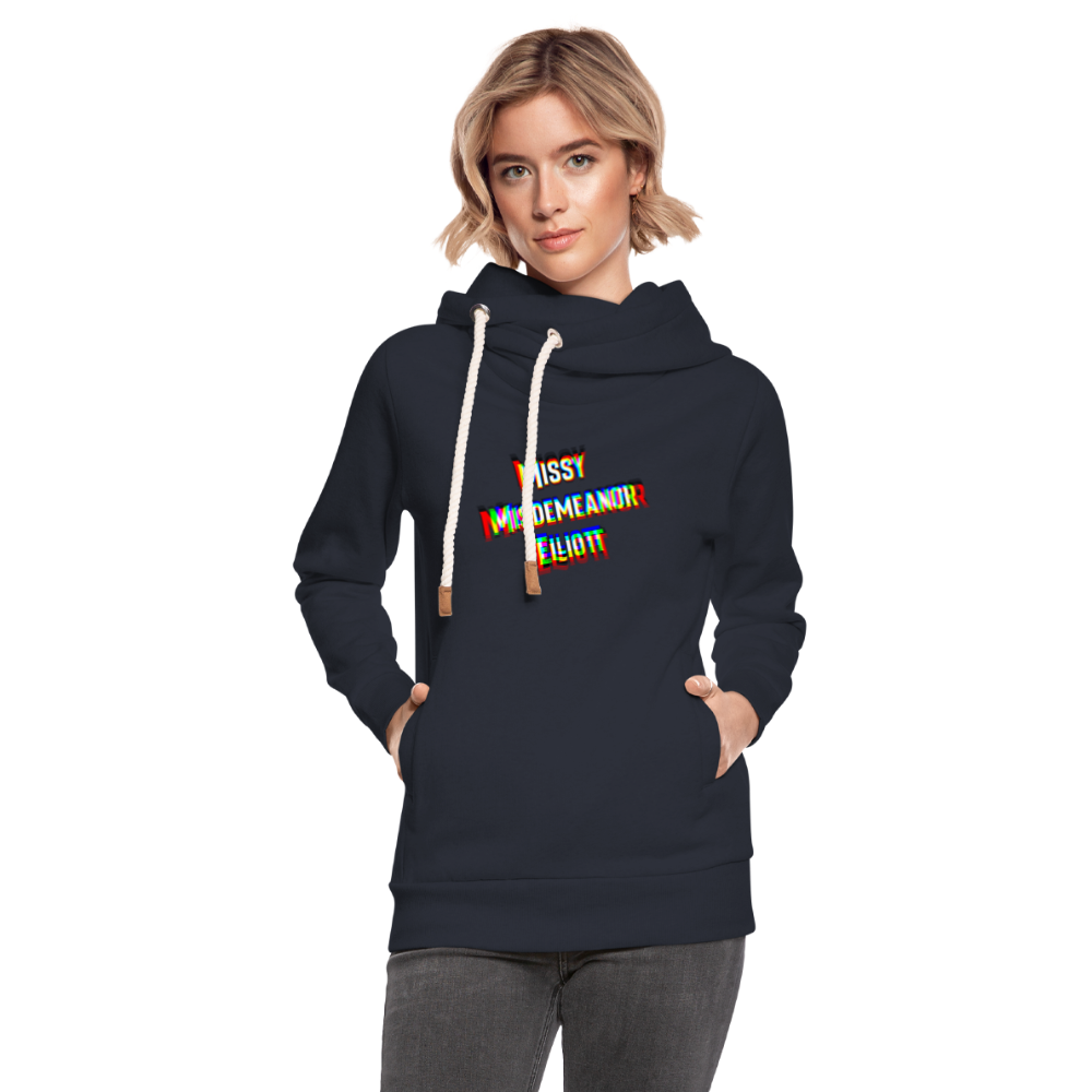 Missy Misdemeanor Elliott    Unisex Schalkragen Hoodie - Navy
