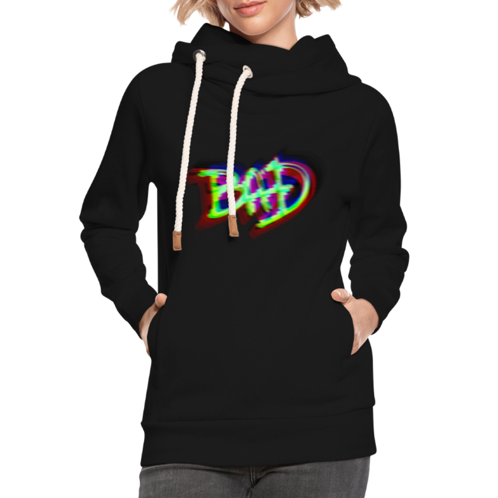 BAD Unisex Schalkragen Hoodie - Schwarz