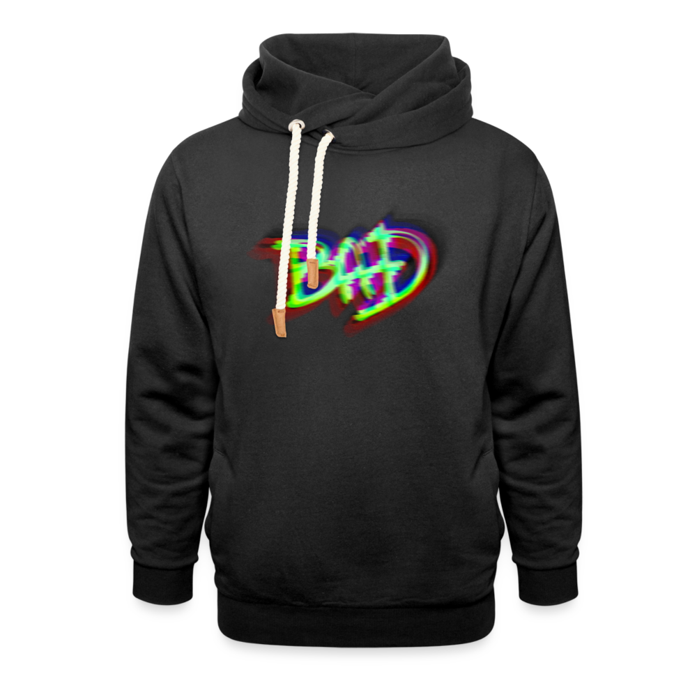BAD Unisex Schalkragen Hoodie - Schwarz