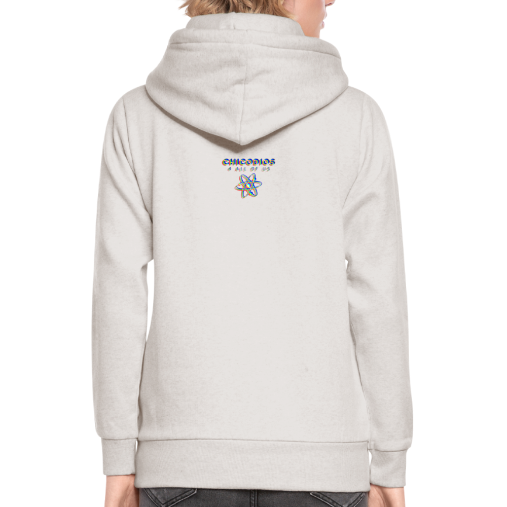 BAD Unisex Schalkragen Hoodie - Beige meliert