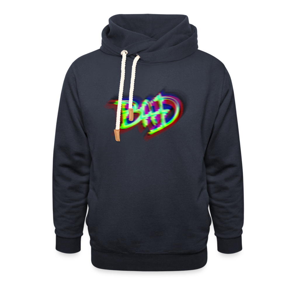 BAD Unisex Schalkragen Hoodie - Navy