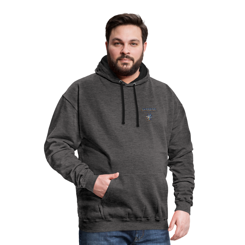 LA Kontrast-Hoodie - Anthrazit/Schwarz