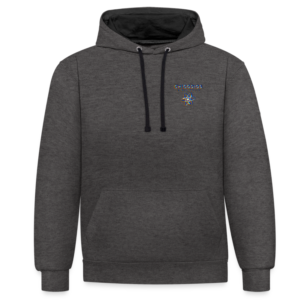 LA Kontrast-Hoodie - Anthrazit/Schwarz