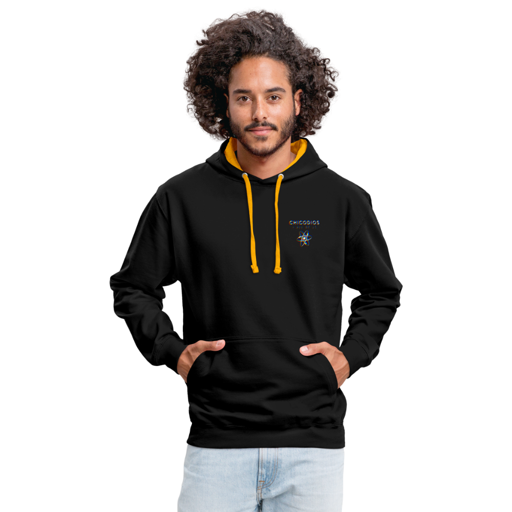 LA Kontrast-Hoodie - Schwarz/Gold
