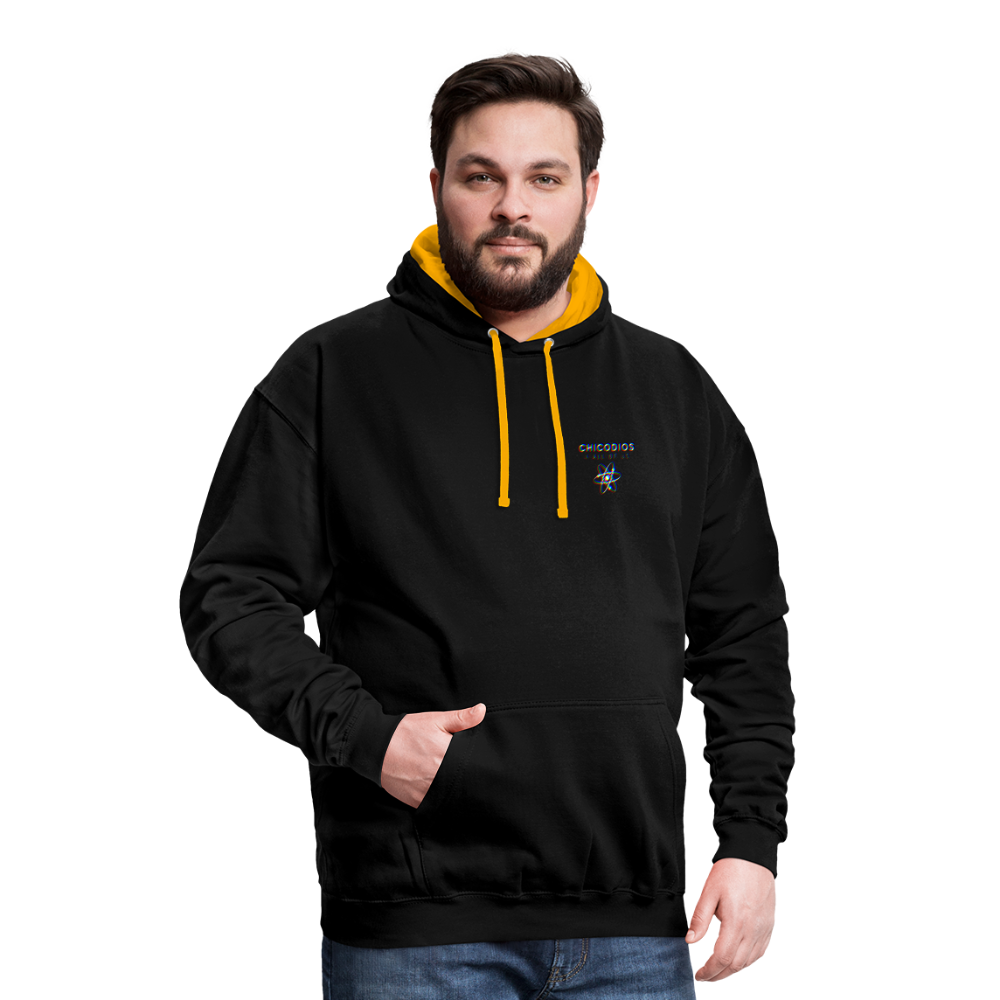 LA Kontrast-Hoodie - Schwarz/Gold