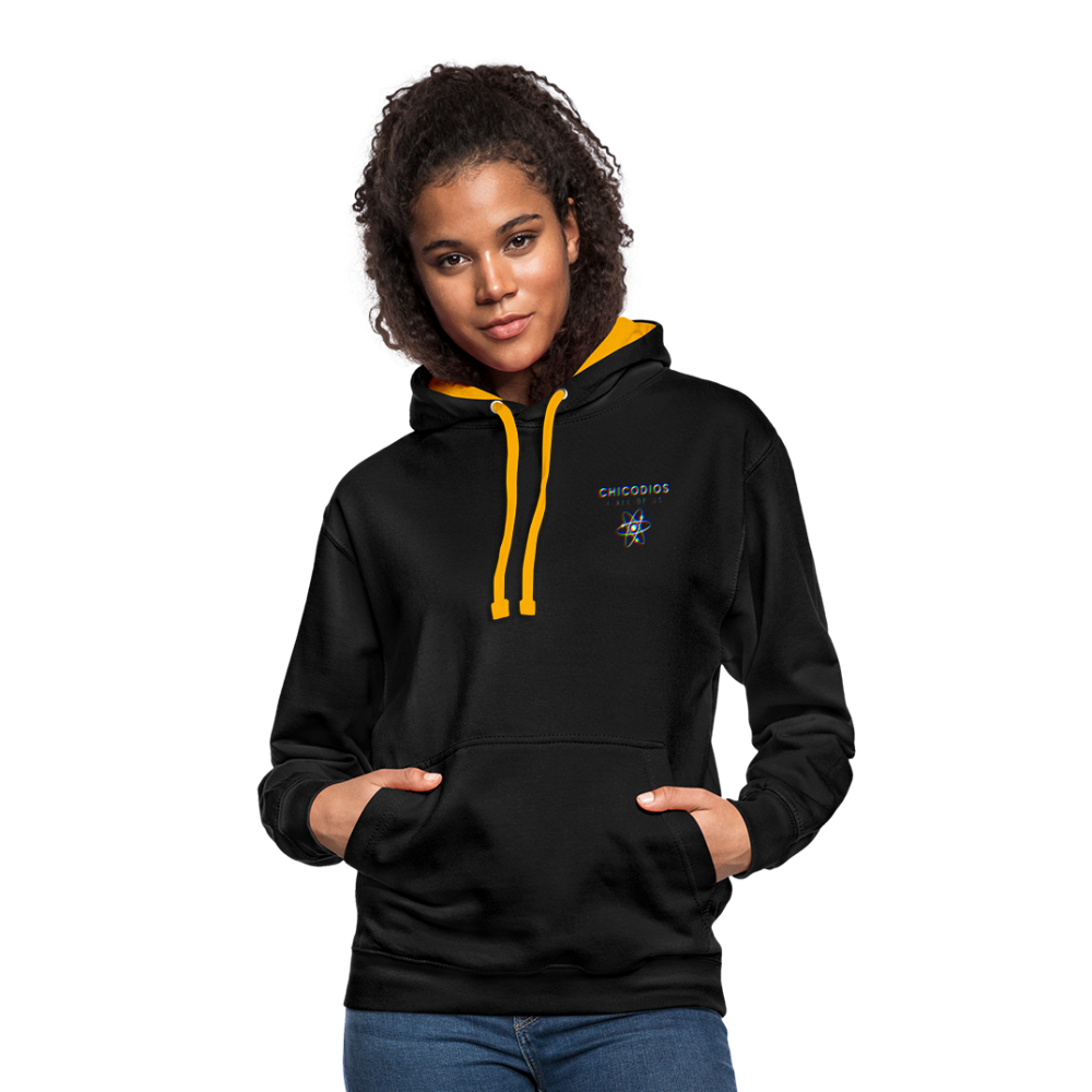 LA Kontrast-Hoodie - Schwarz/Gold