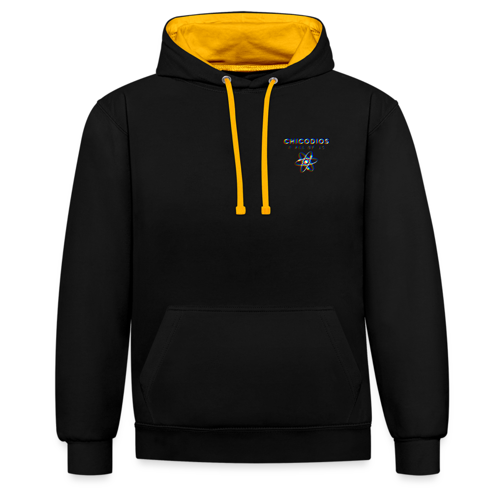 LA Kontrast-Hoodie - Schwarz/Gold