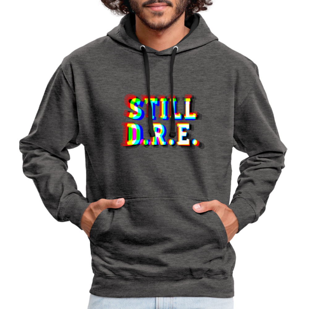 Still D.R.E. Kontrast-Hoodie - Anthrazit/Schwarz