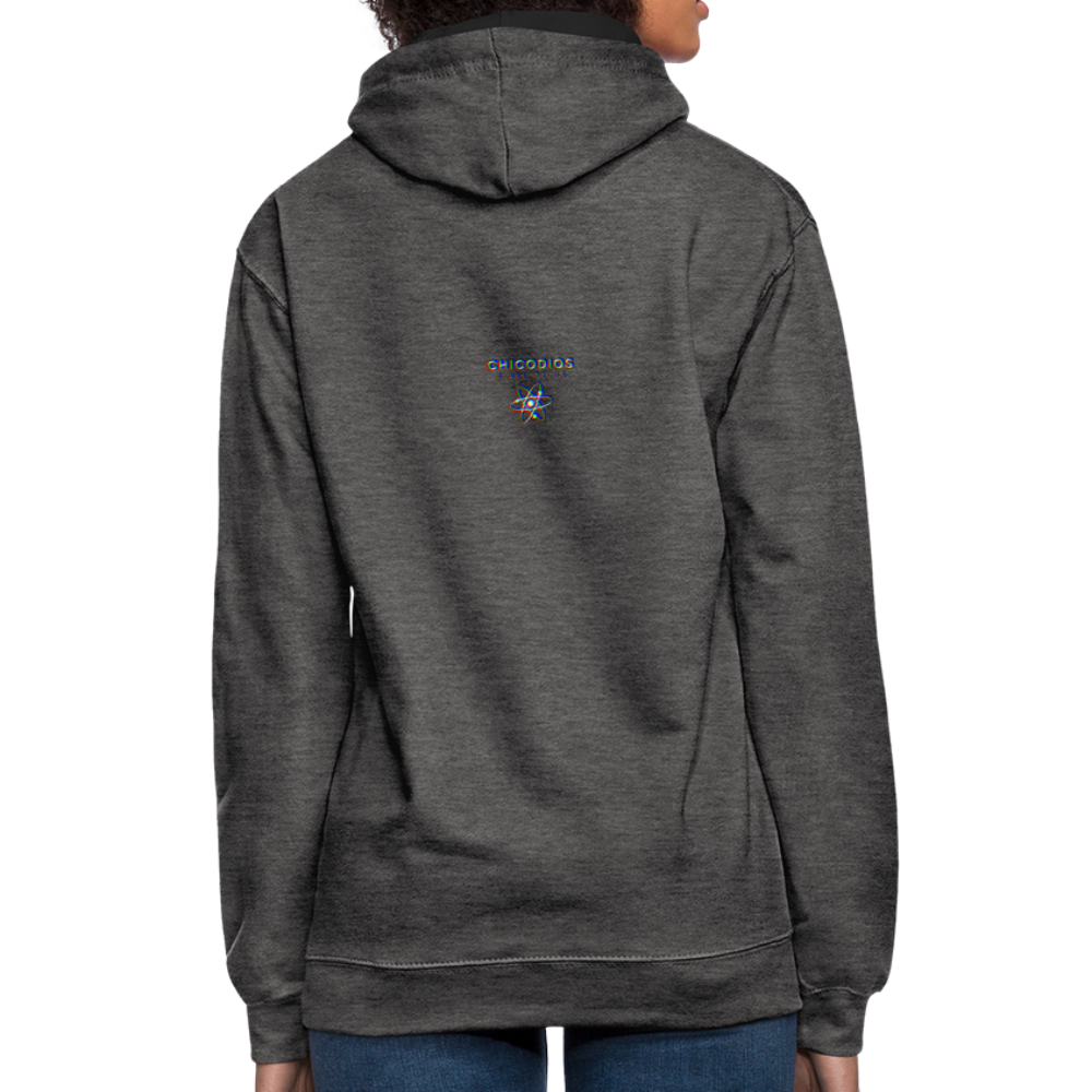 Still D.R.E. Kontrast-Hoodie - Anthrazit/Schwarz