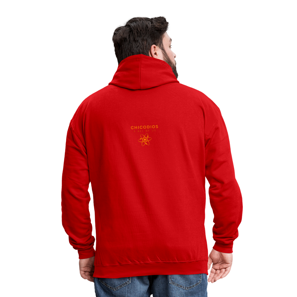 Juicy Kontrast-Hoodie - Rot/Weiß
