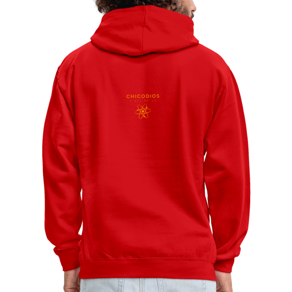 Juicy Kontrast-Hoodie - Rot/Weiß