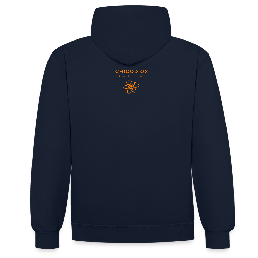 Juicy Kontrast-Hoodie - Navy/Rot