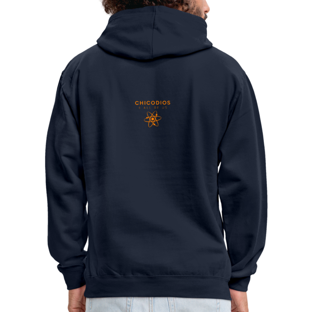 Juicy Kontrast-Hoodie - Navy/Grau meliert