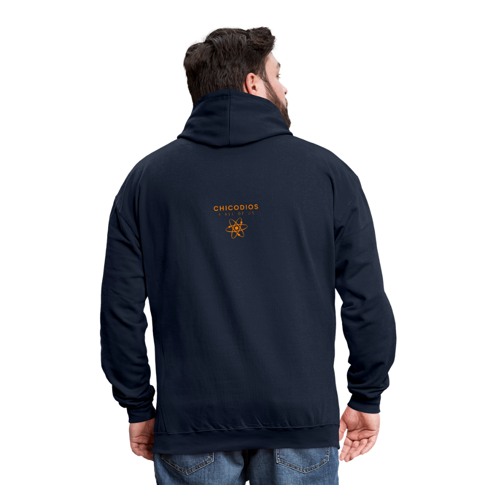 Juicy Kontrast-Hoodie - Navy/Grau meliert
