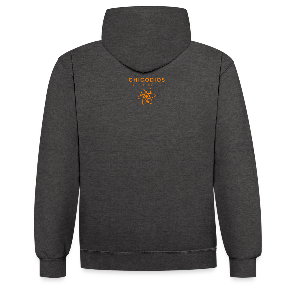 Juicy Kontrast-Hoodie - Anthrazit/Schwarz