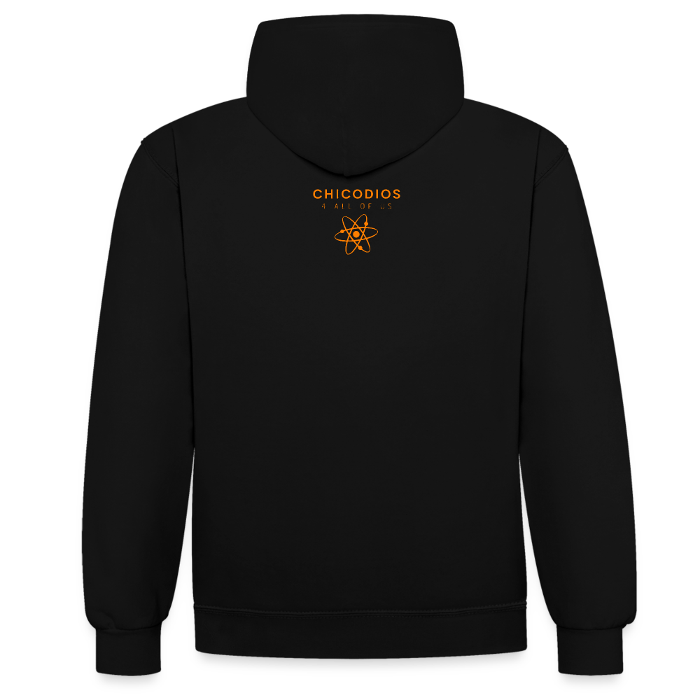 Juicy Kontrast-Hoodie - Schwarz/Gold