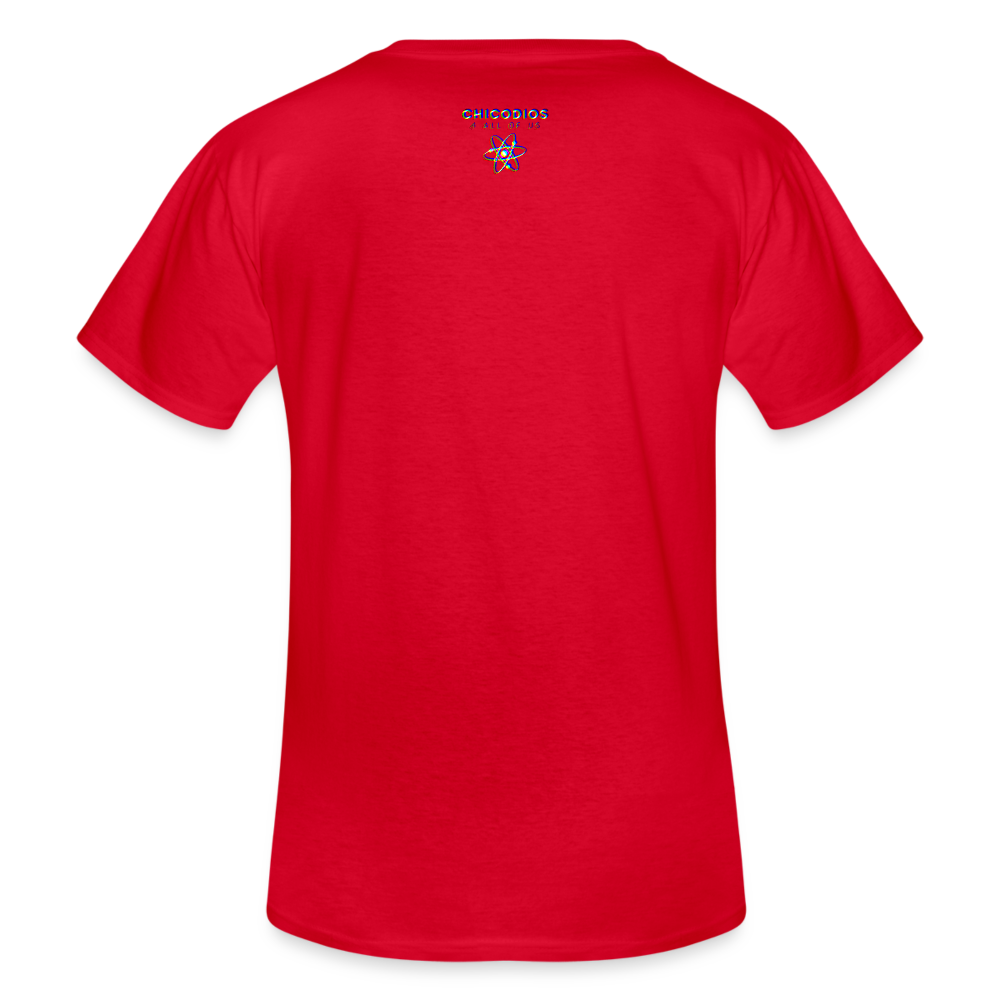 Bullterrier Finest Klassisches Männer-T-Shirt mit V-Ausschnitt - Rot