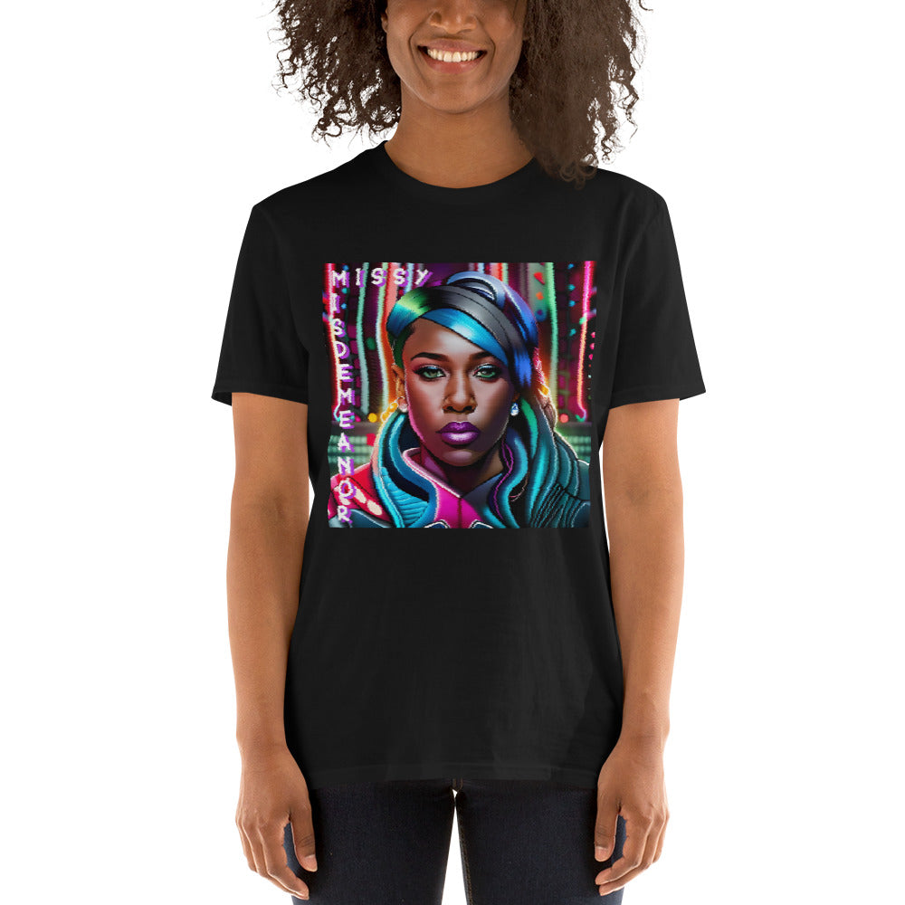 Missy Misdemeanor (Bildstörung, gewollt) Kurzärmeliges Unisex-T-Shirt