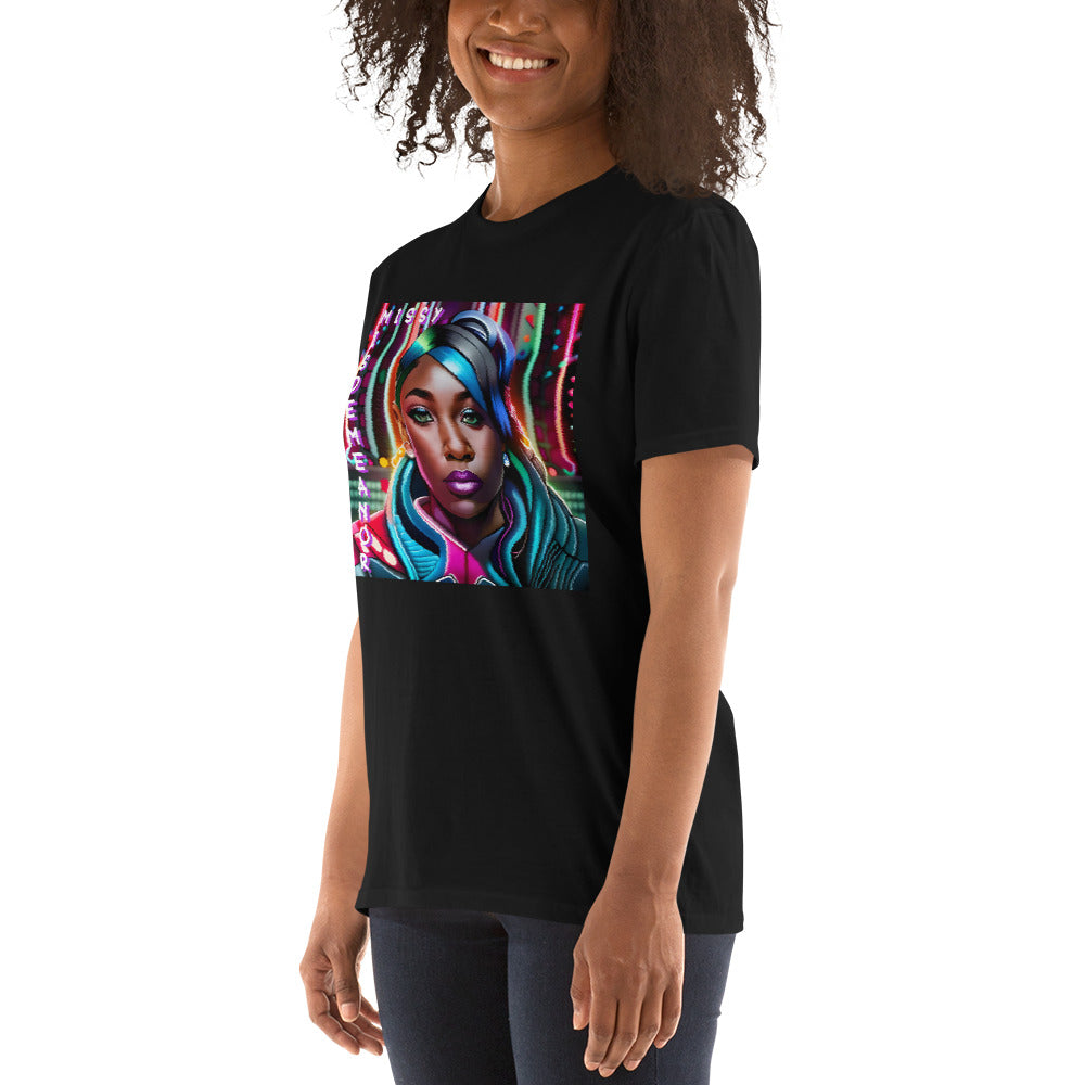 Missy Misdemeanor (Bildstörung, gewollt) Kurzärmeliges Unisex-T-Shirt