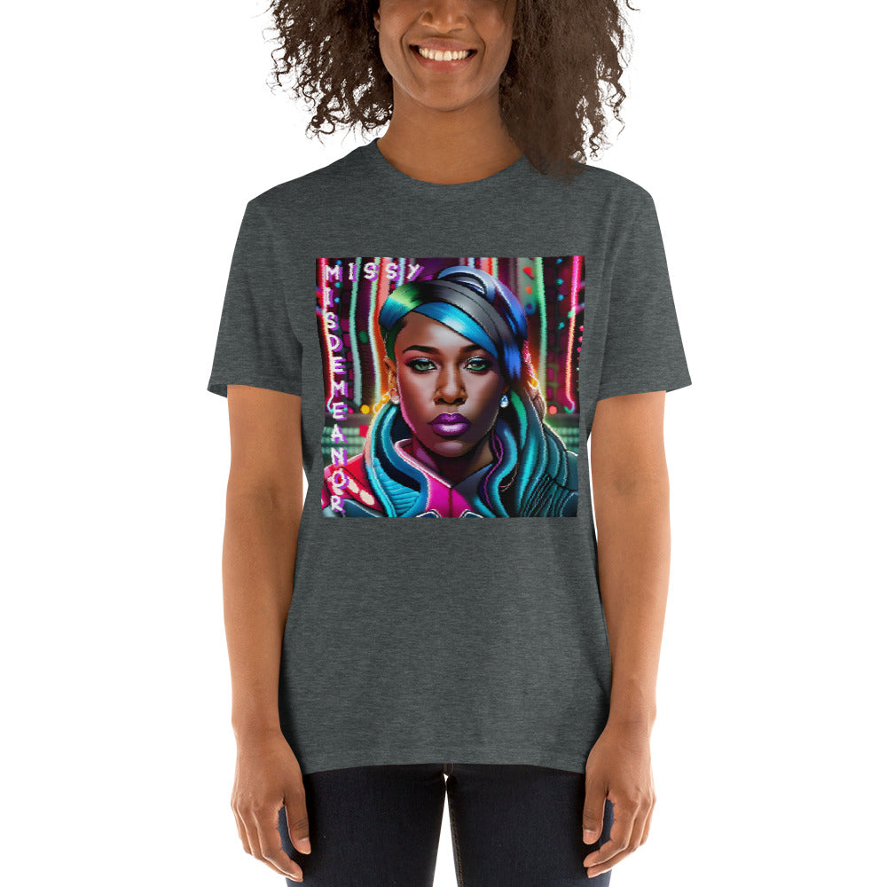 Missy Misdemeanor (Bildstörung, gewollt) Kurzärmeliges Unisex-T-Shirt