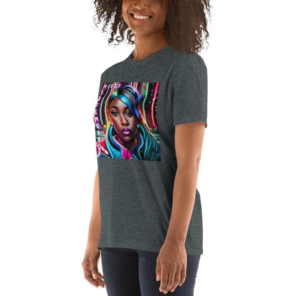 Missy Misdemeanor (Bildstörung, gewollt) Kurzärmeliges Unisex-T-Shirt