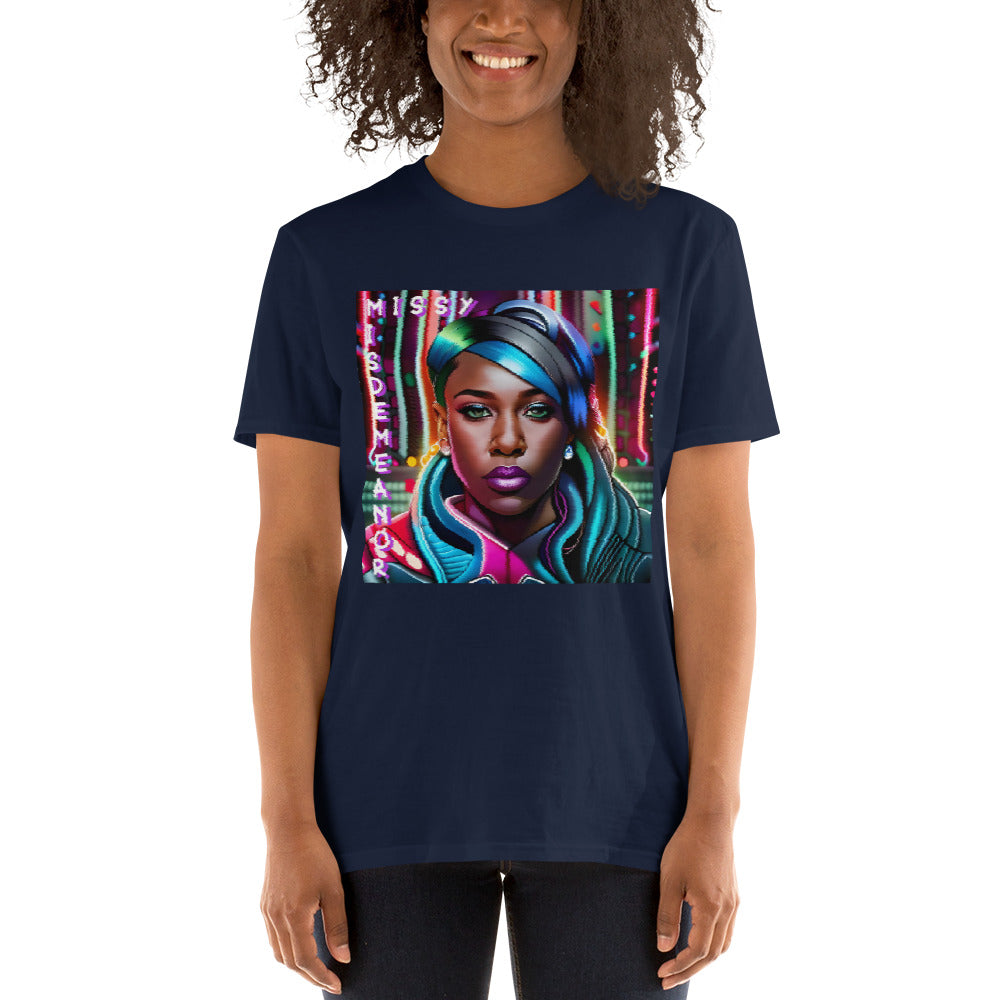 Missy Misdemeanor (Bildstörung, gewollt) Kurzärmeliges Unisex-T-Shirt
