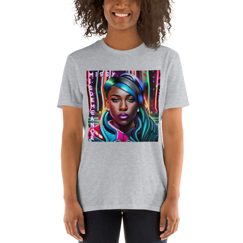 Missy Misdemeanor (Bildstörung, gewollt) Kurzärmeliges Unisex-T-Shirt