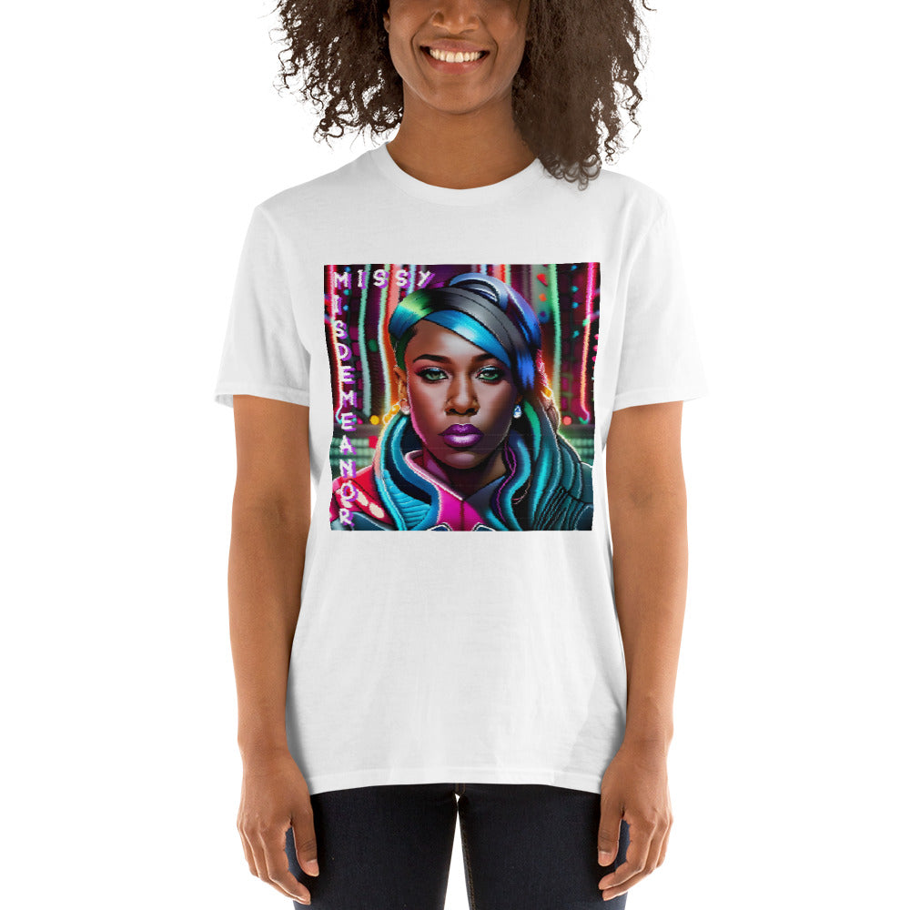 Missy Misdemeanor (Bildstörung, gewollt) Kurzärmeliges Unisex-T-Shirt